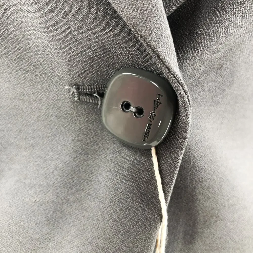 Twin Set Italy Suit Jacket Blazer Grey Jersey Women's Sz S NEW $680 - Picture 3 of 9